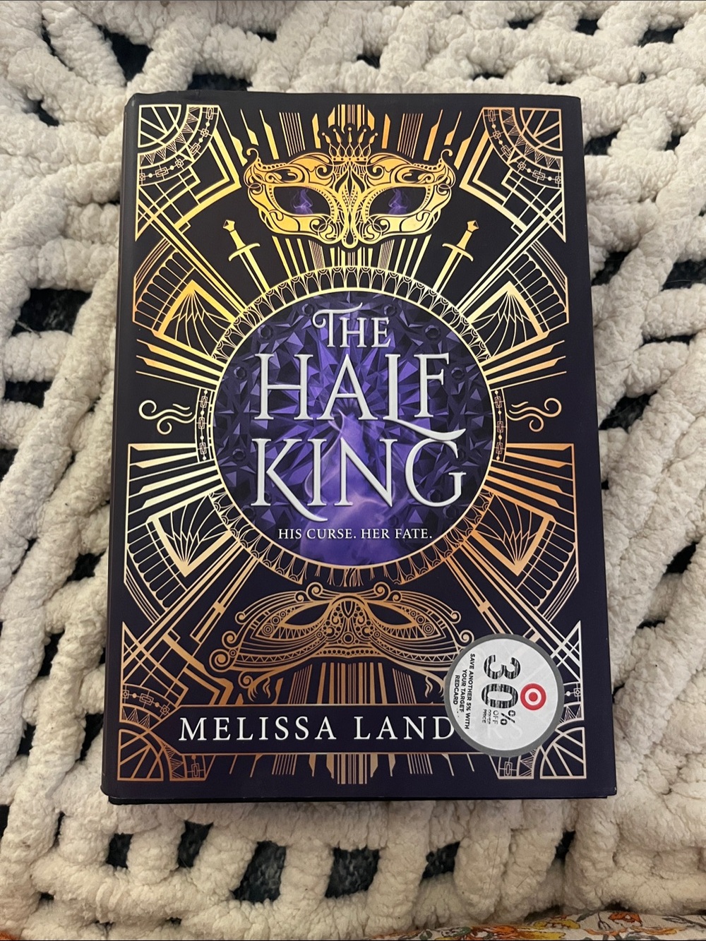 Limited Ed. The Half King by Melissa Landers — Purple & Gold Hardcover